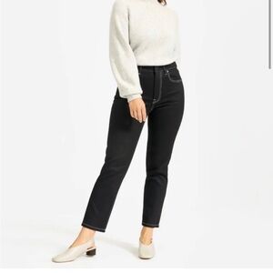 Everlane The Japanese Denim Cheeky Jean Black Straight Size 27